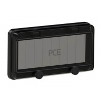 Захисне вікно на 9 модулів IP67, чорне виробник PCE 900609s-p