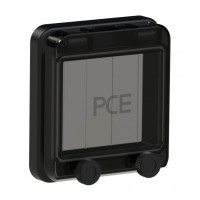 Захисне вікно на 4 модулі IP67, чорне виробник PCE 900604s-p