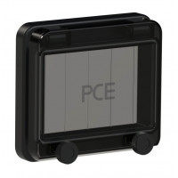 Захисне вікно на 5 модулів IP67, чорне виробник PCE 900605s-p
