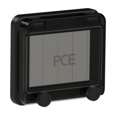 Захисне вікно на 5 модулів IP67, чорне виробник PCE 900605s-p